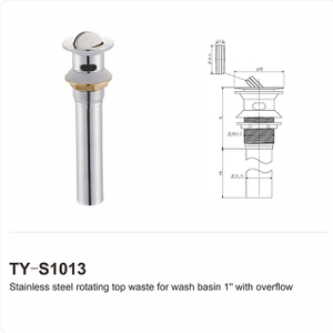 Resíduos de bacia reta com fenda com tubo de conexão – 32 mm