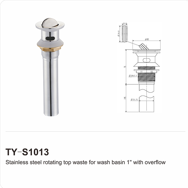 Resíduos de bacia reta com fenda com tubo de conexão – 32 mm